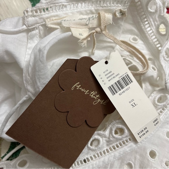 Anthropologie forever that girl Let Me Be Cutwork-Yoke Babydoll Blouse - Picture 12 of 12